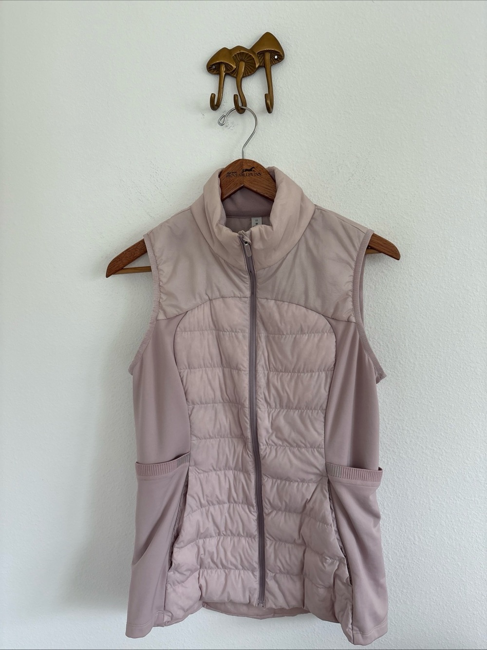 Lululemon Down For It All Vest Light Pink (?) size 10